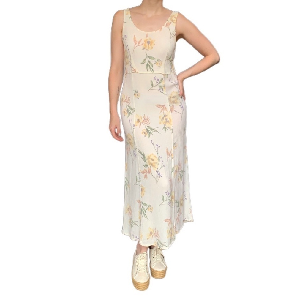Vintage R&K Originals Floral Maxi Dress Cottagecore 90s